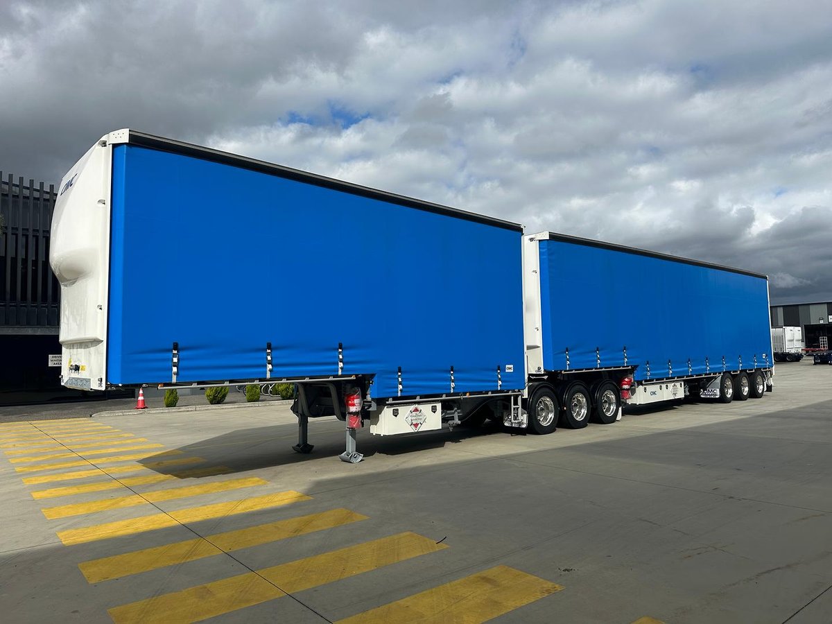 2025 CIMC 34 Pallet Drop Deck Mezzanine B Double Curtainsider image 22