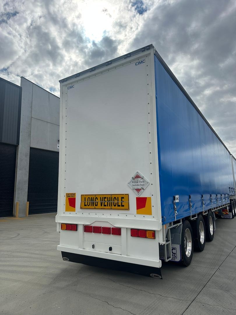 2025 CIMC 34 Pallet Drop Deck Mezzanine B Double Curtainsider image 12