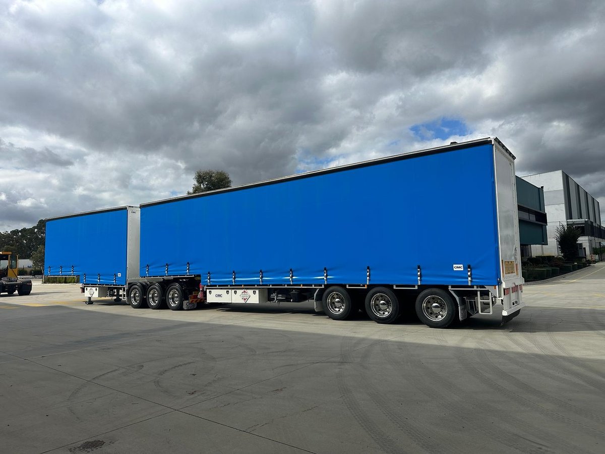 2025 CIMC 34 Pallet Drop Deck Mezzanine B Double Curtainsider image 21