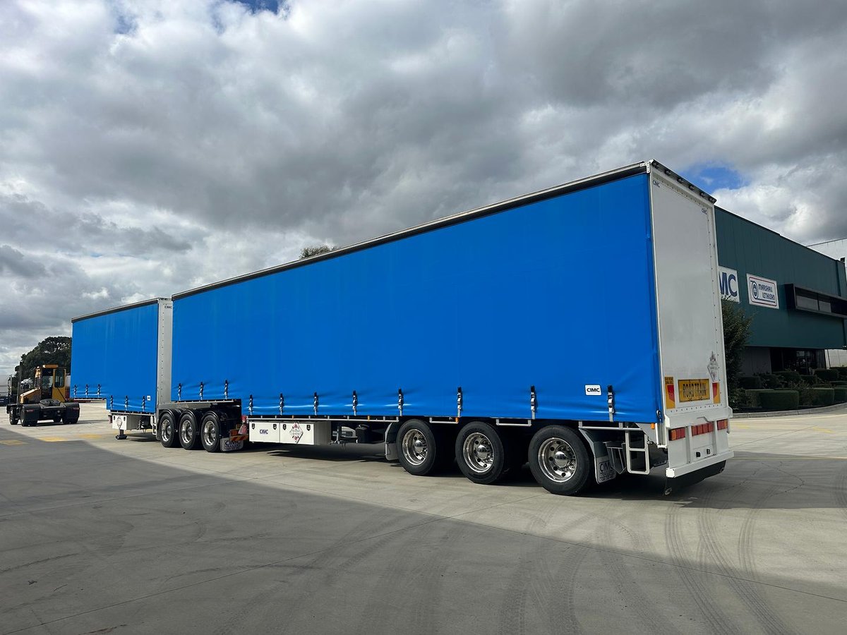 2025 Cimc 34 Pallet Drop Deck Mezzanine B Double Curtainsider