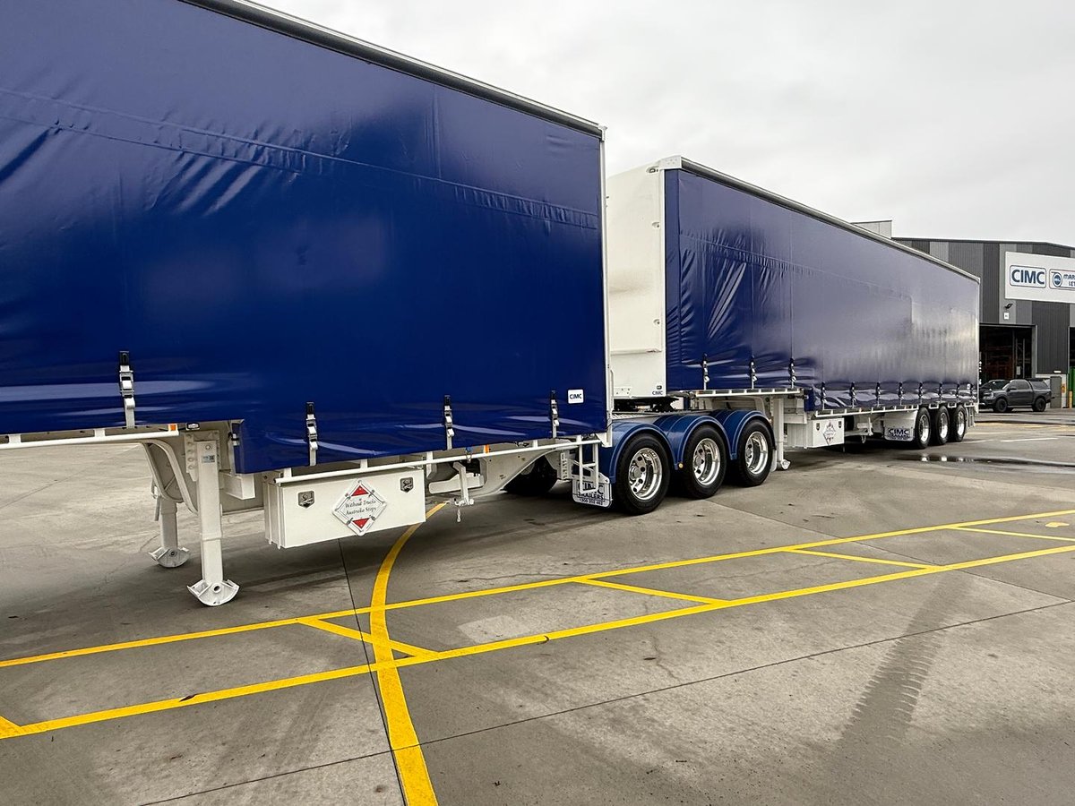 2025 CIMC 34 Pallet Drop Deck Mezz Curtainsider B Double image 22