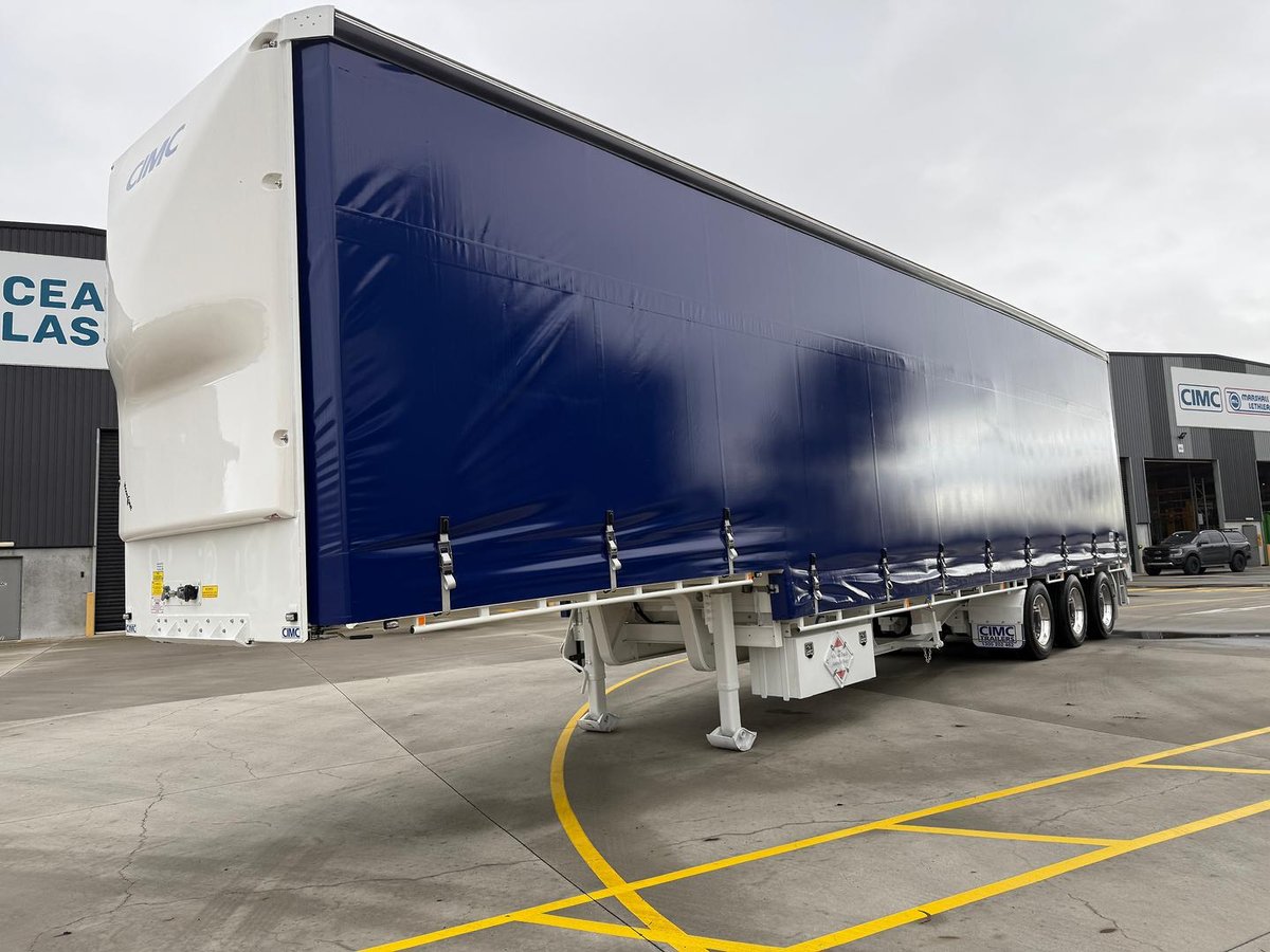 2025 CIMC 34 Pallet Drop Deck Mezz Curtainsider B Double image 7