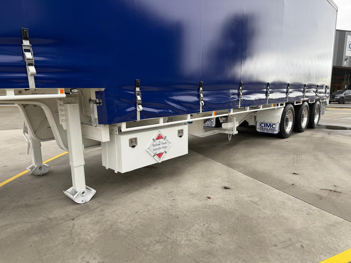 2025 CIMC 34 Pallet Drop Deck Mezz Curtainsider B Double image 8