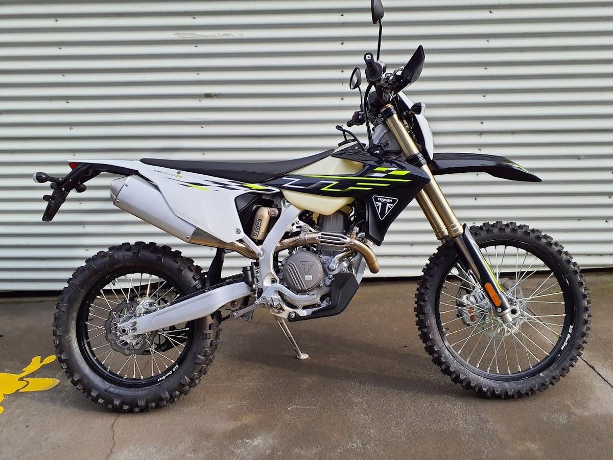2025 Triumph TF 450-E Off Road White