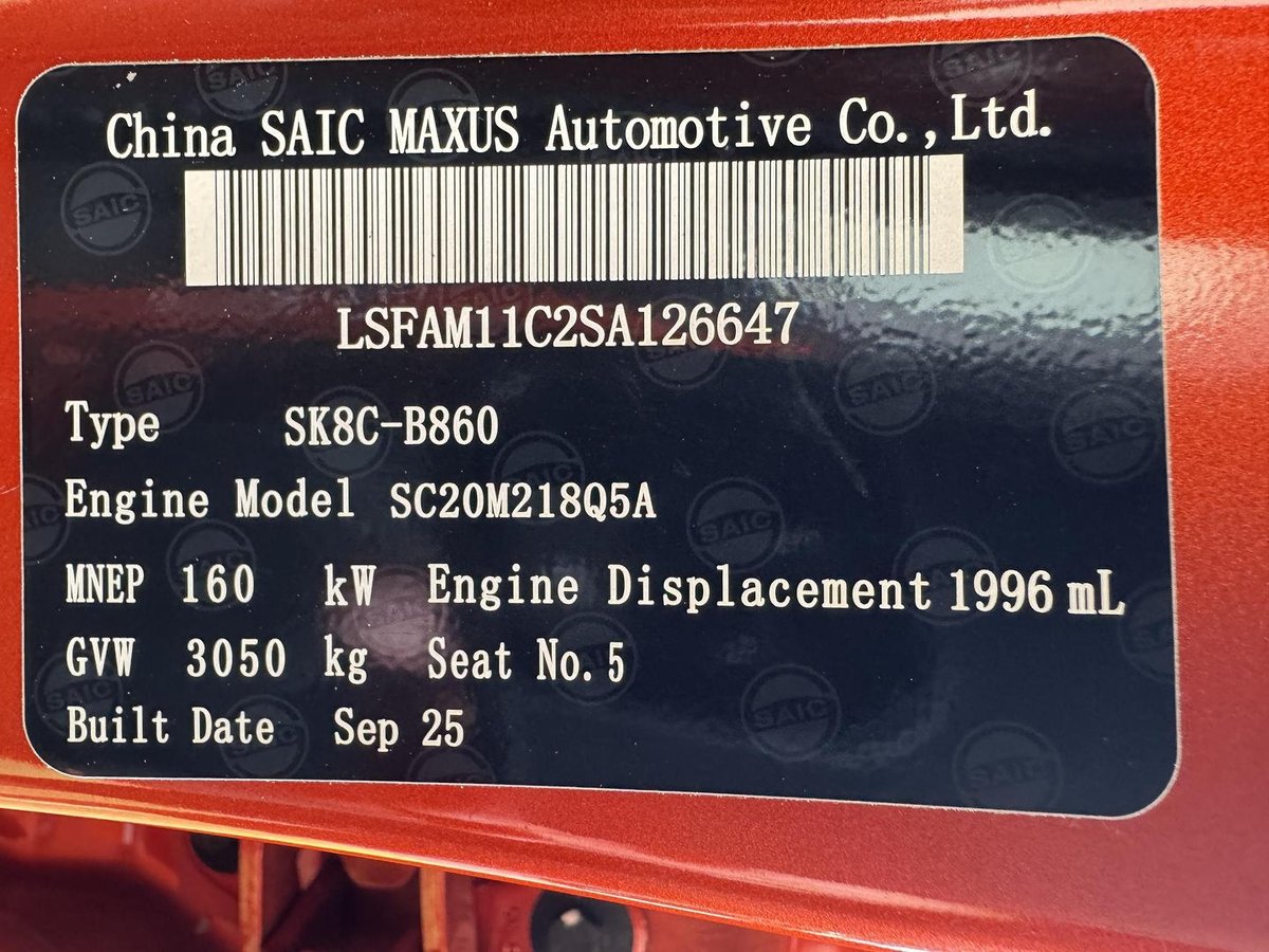 2025 LDV T60 Max PLUS SK8C MY25 4X4 Dual Range image 25