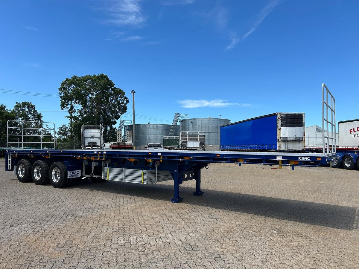 2025 Cimc 45' / 13.7m Flat Top B Trailer, In Brisbane Blue