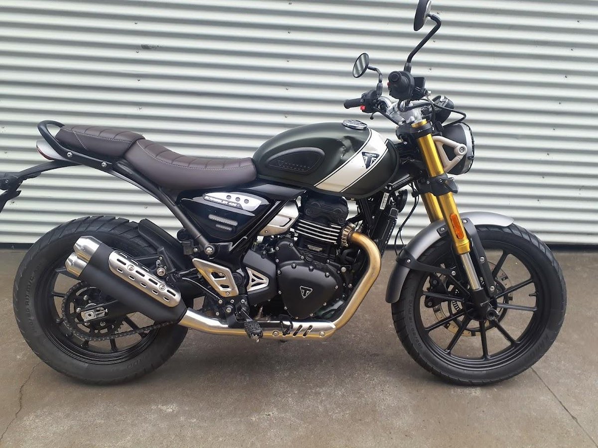 2025 Triumph Scrambler 400 X Scrambler White