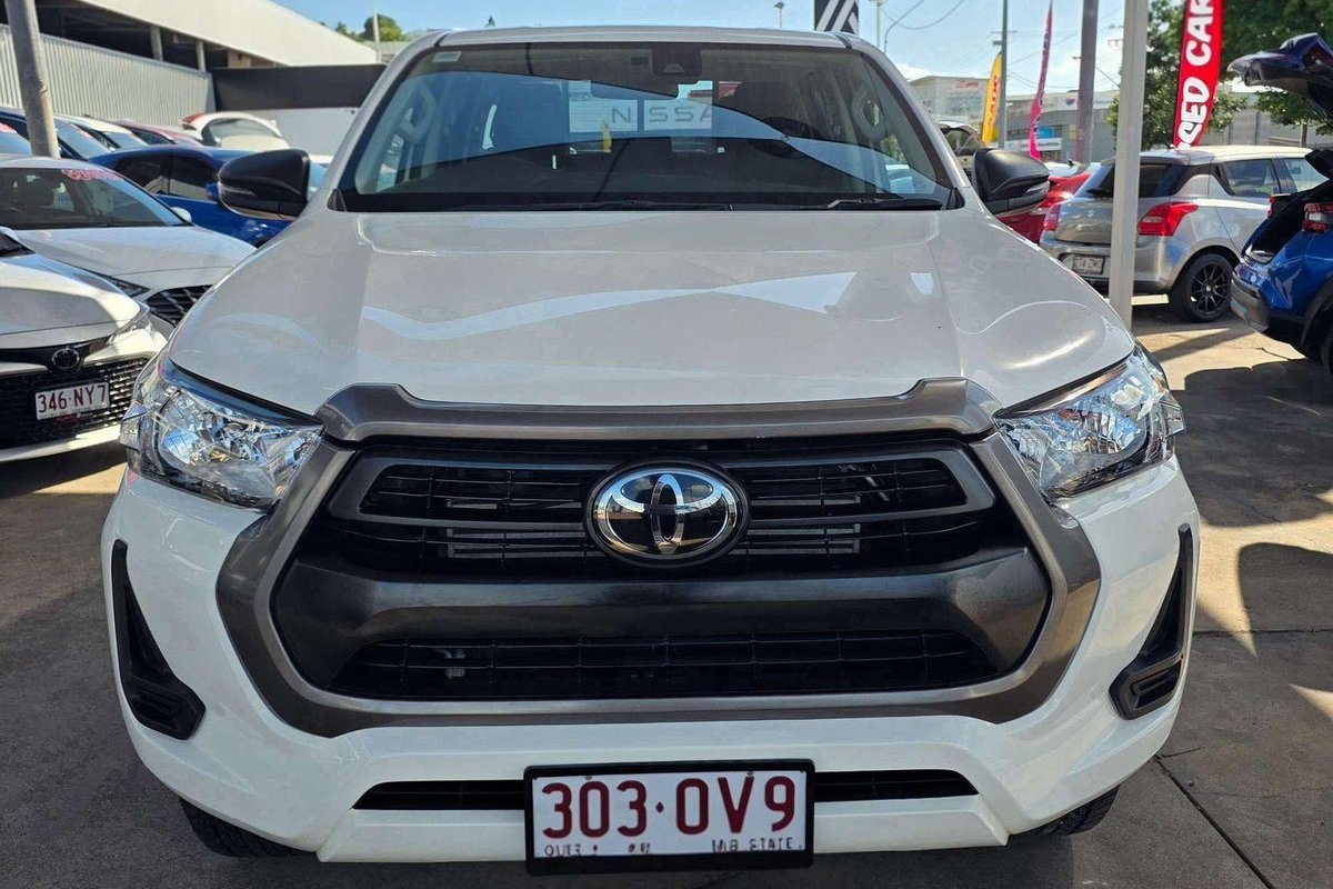 2022 Toyota Hilux SR GUN126R 4X4 Dual Range Glacier White
