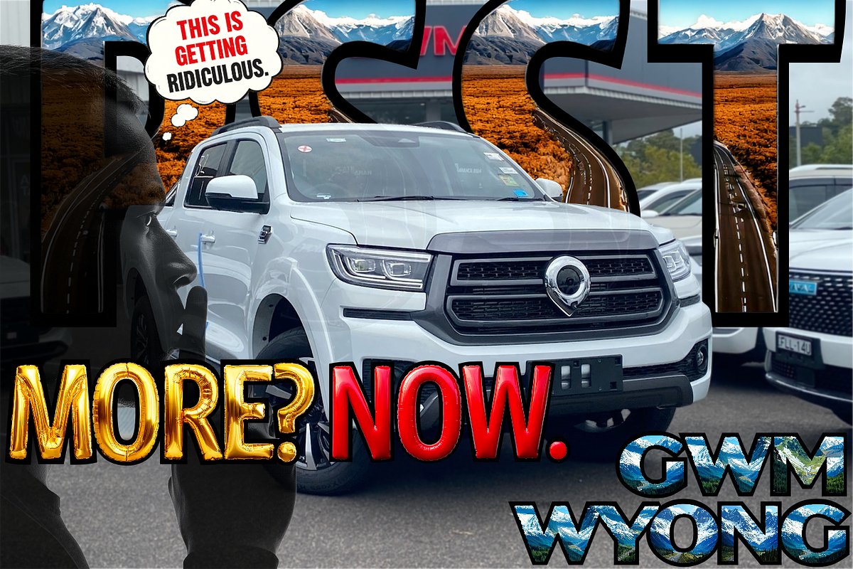 2025 GWM Ute Pearl White (9F01)