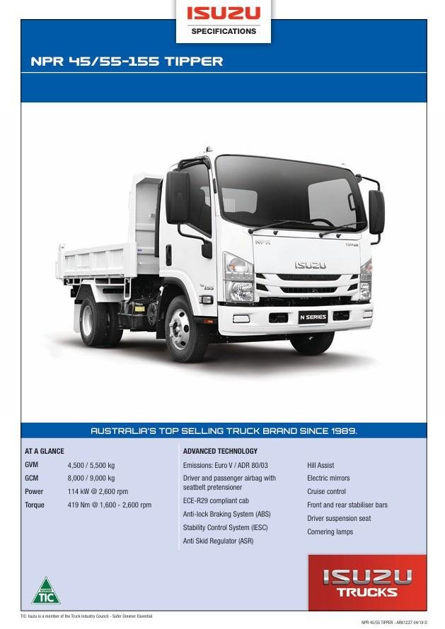 2020 Isuzu Npr 45 - 155 Tipper NPR 45-155 image 18