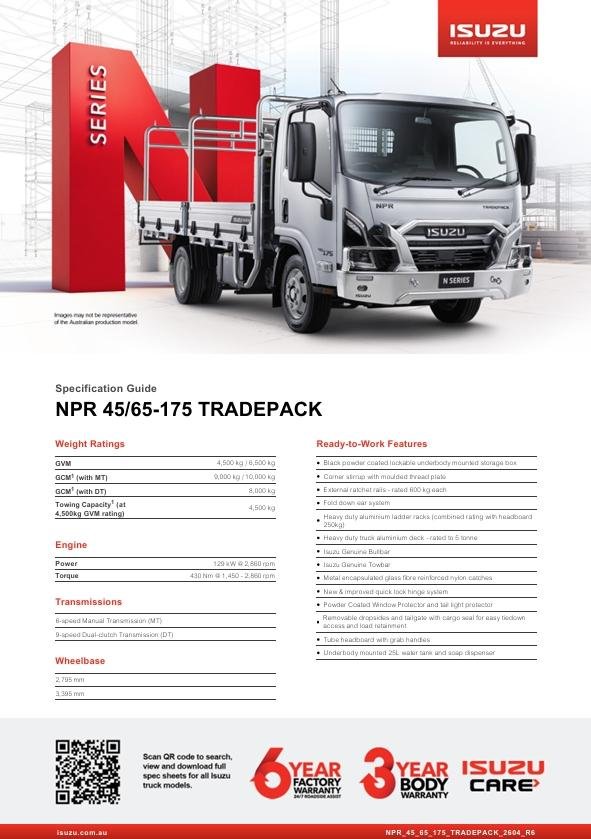 2026 Isuzu N Series Npr 45/65-175 Dt D28 Tradepack image 20
