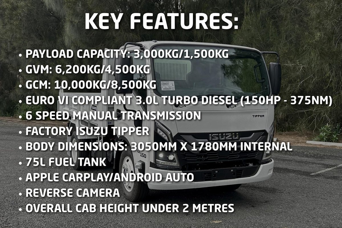 2026 Isuzu N Series NKR 62/45-150 MT D25 Tipper image 2