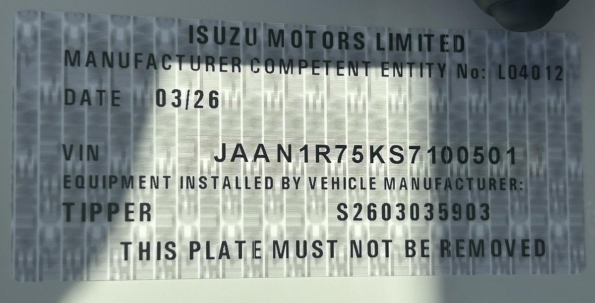 2026 Isuzu N Series Nqr 88/80-190 Am D38 Tipper image 28
