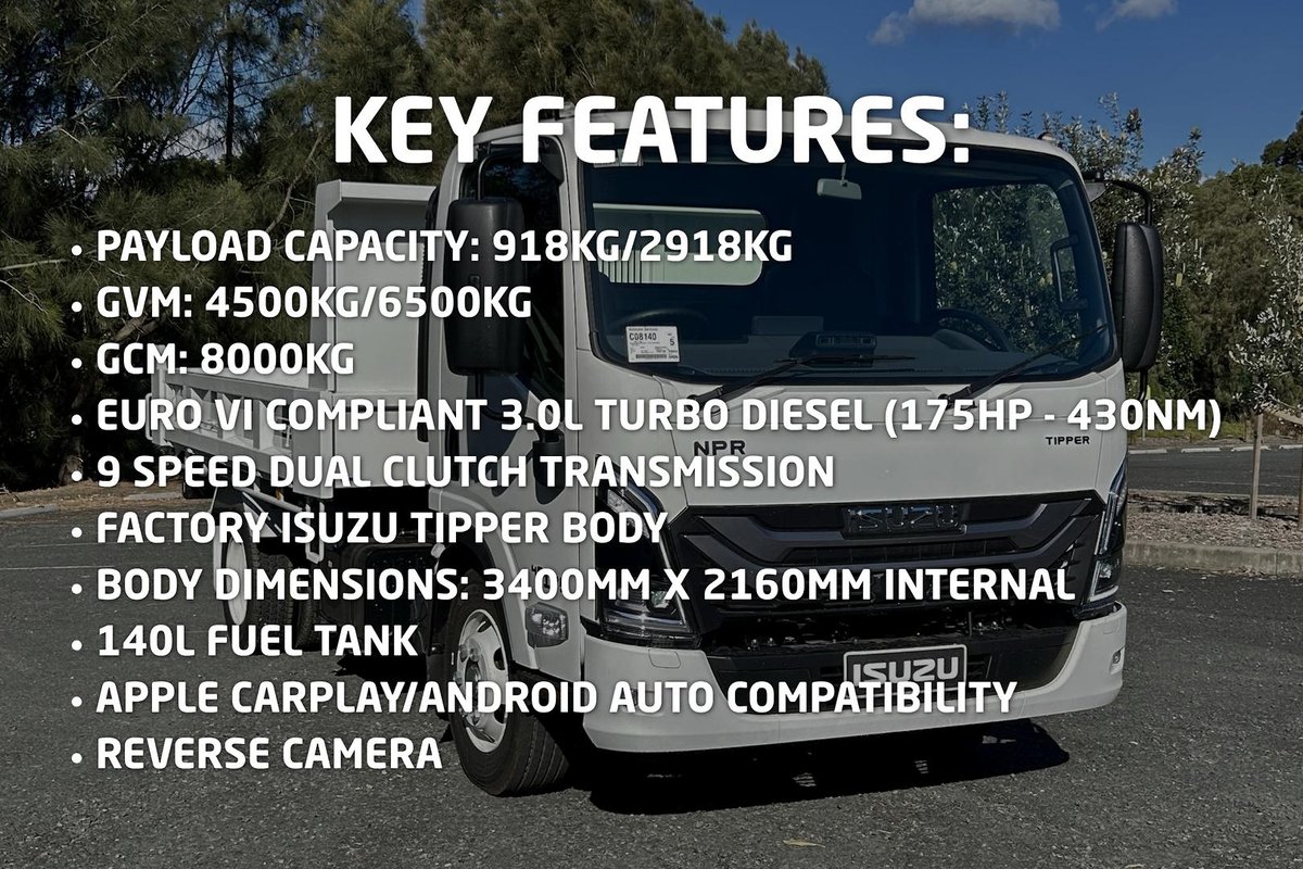 2026 Isuzu N Series NPR 45/65-175 DT D34 Tipper image 2