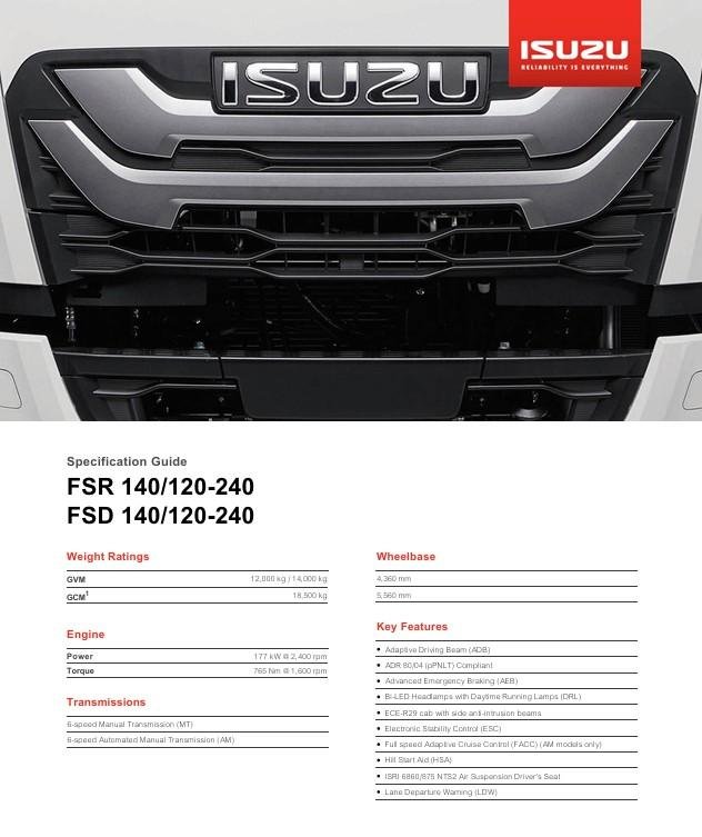 2025 Isuzu F Series FSR 140/120-240 AM R56 image 21