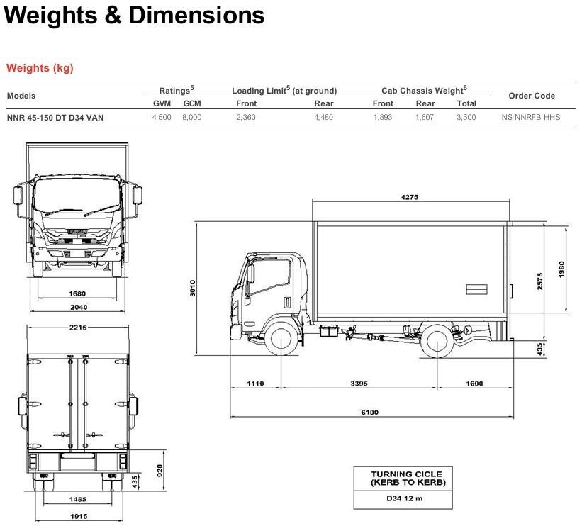 2026 Isuzu N Series NNR 45-150 DT D34 Vanpack image 18