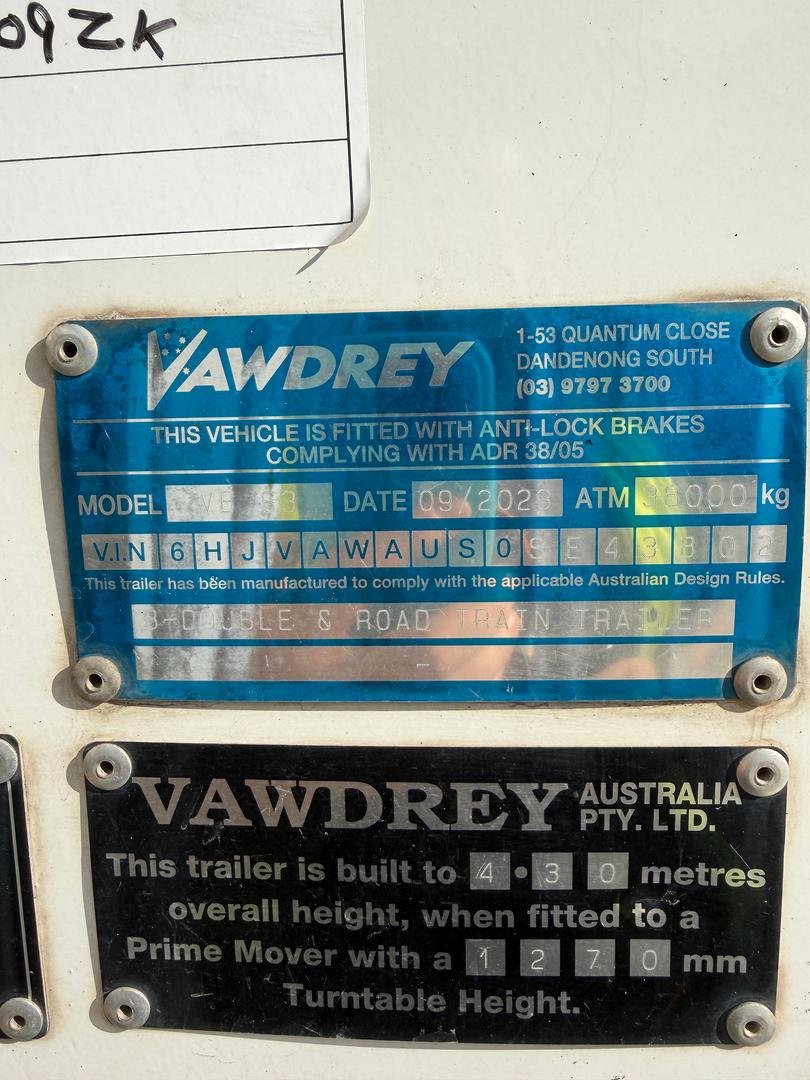 2023 Vawdrey 12P Drop Deck image 17