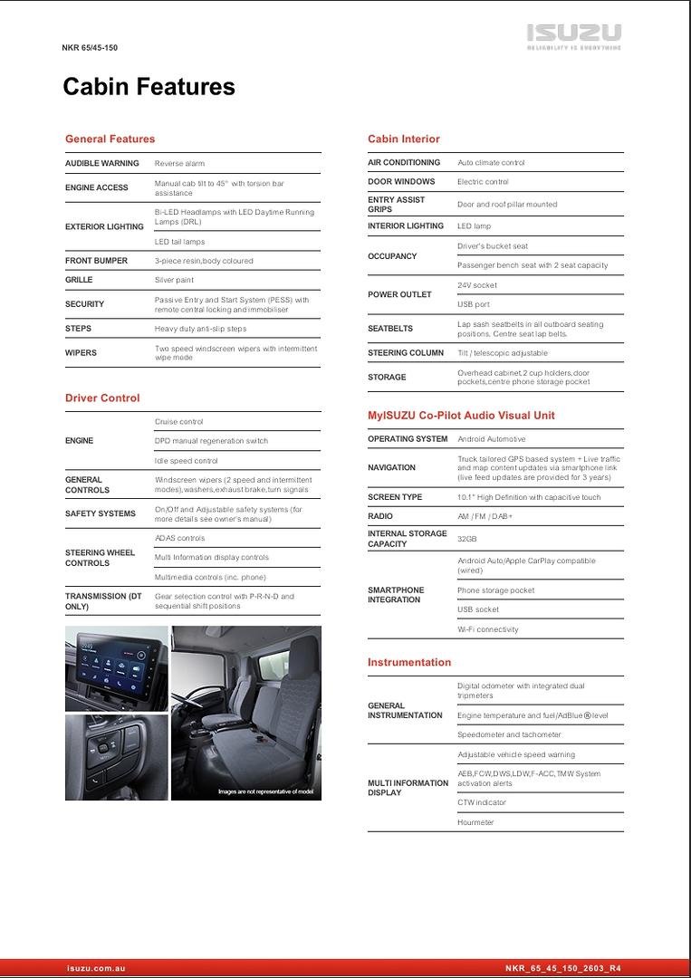 2026 Isuzu N Series NKR 65/45-150 DT D34 image 30