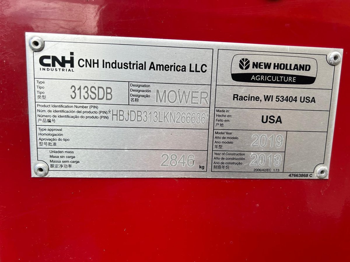 2019 New Holland 313 Discbine image 14