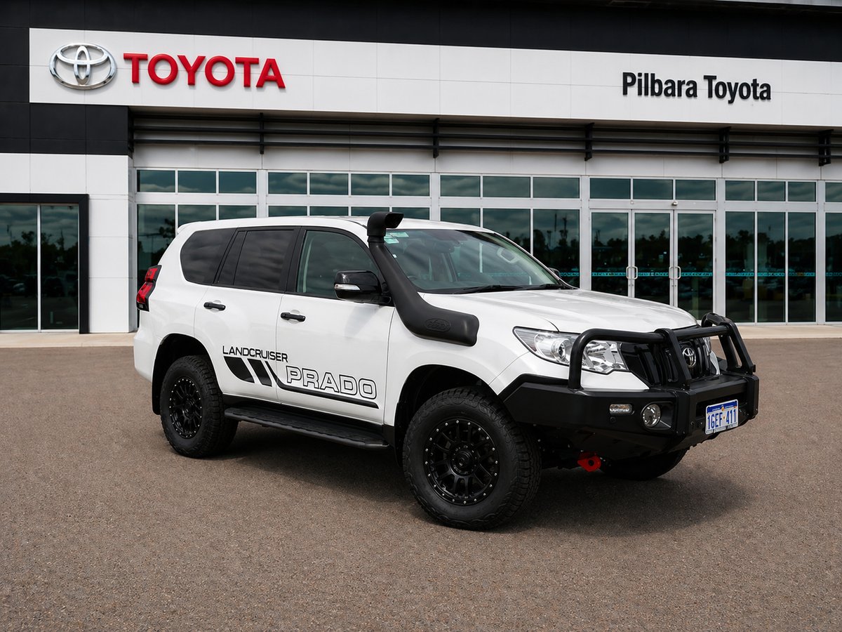 2021 Toyota Prado GXL Glacier White