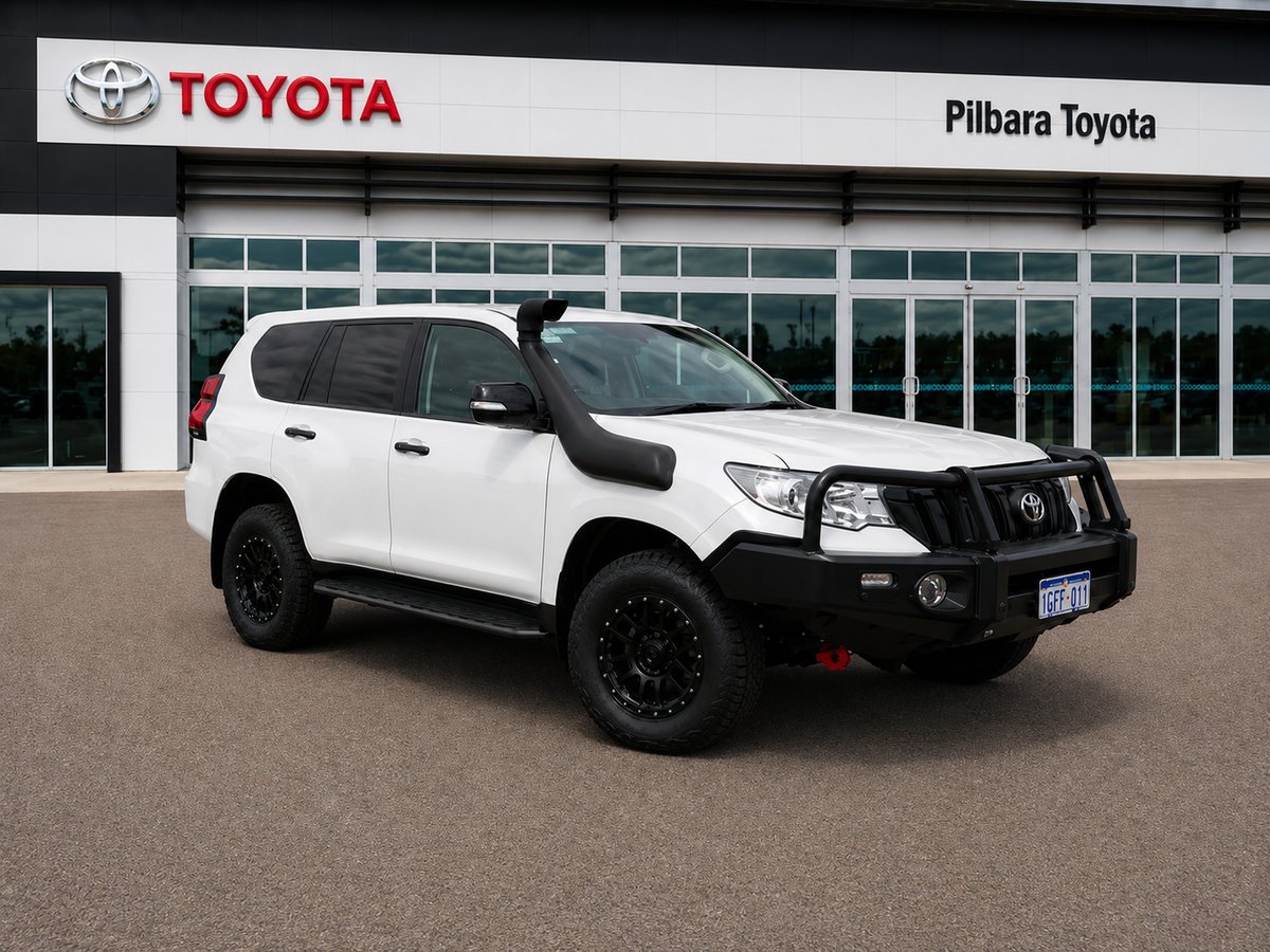 2021 Toyota Prado GXL Glacier White