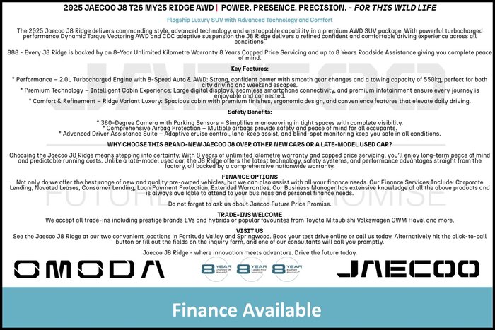 2025 Jaecoo J8 Ridge