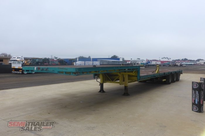 1993 Krueger 45FT Dropdeck with Container Pins