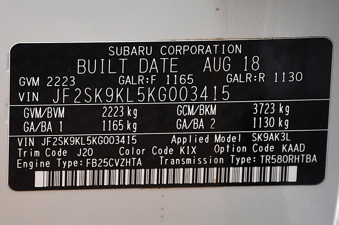 2018 SUBARU FORESTER 2.5i-L (AWD)