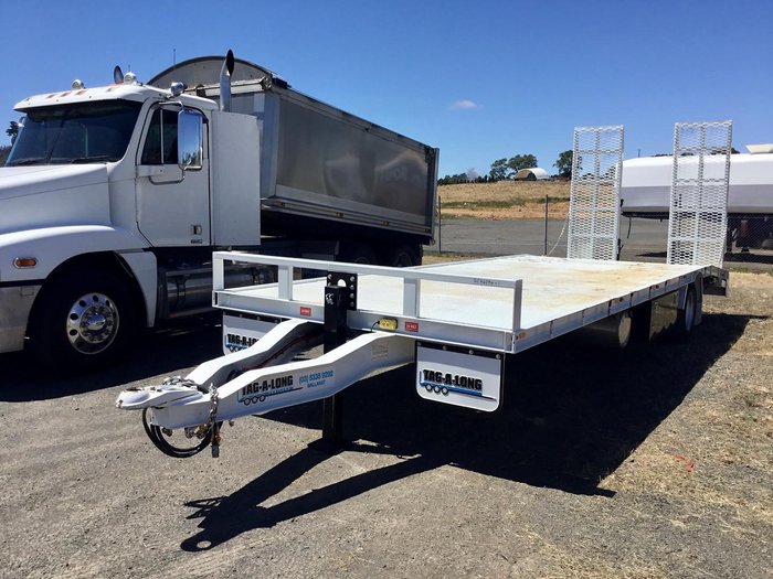 2020 TAGALONG 7,4 Mt Deck Hyd Ramps Leg Wb Tb Tie Downs Etc $30000+Gst WHITE