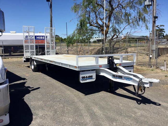 2020 TAGALONG 7,4 Mt Deck Hyd Ramps Leg Wb Tb Tie Downs Etc $30000+Gst WHITE