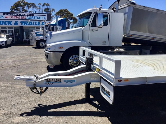 2020 TAGALONG 7,4 Mt Deck Hyd Ramps Leg Wb Tb Tie Downs Etc $30000+Gst WHITE