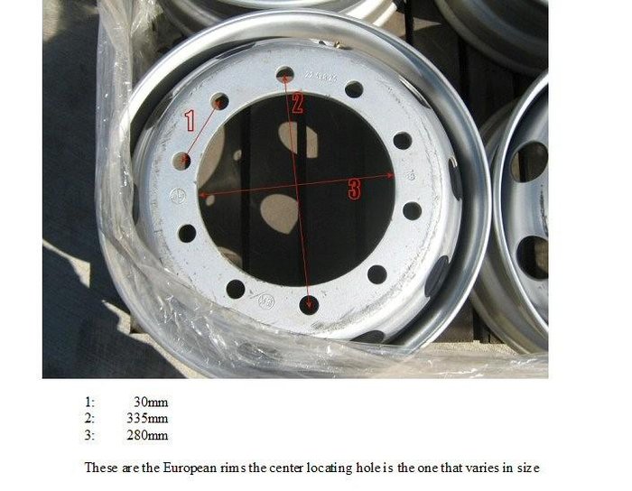 10 Stud Rims 22.5 x 8.25