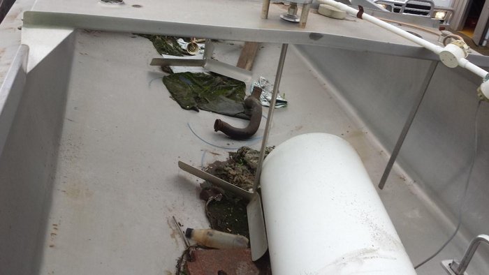 Stainless Steel Vats with Agitators One large one small