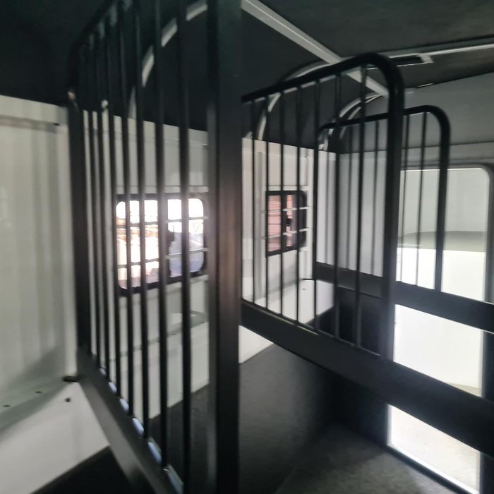 2024 McNeill 3 Horse Enclosed Gooseneck White