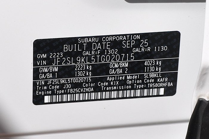 2025 Subaru FORESTER MY26 Subaru Forester Touring AWD Wagon CVT (SL9BKLL)