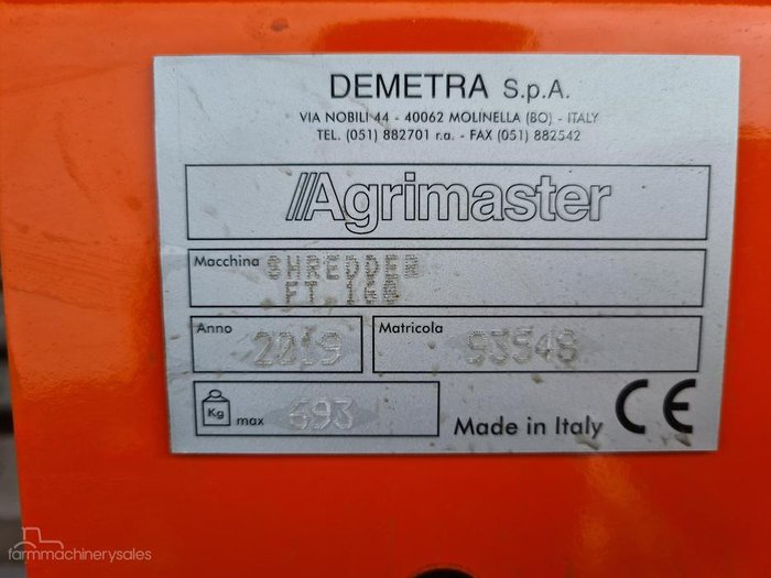 2019 Agrimaster Ft160 Orange