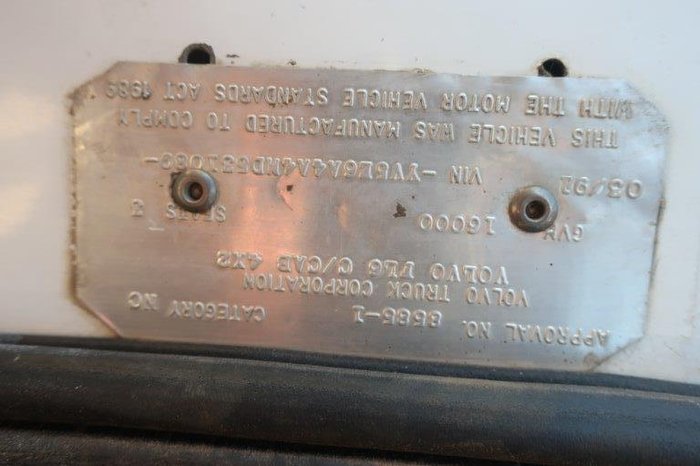 1991 Volvo Fl6 Bitumen Truck