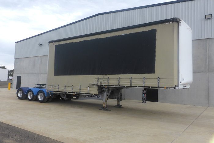 2007 Maxitrans 12 Pallet Dropdeck Curtainsider A Trailer with Mezz