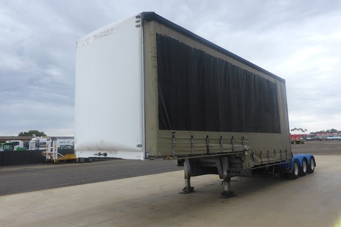 2007 Maxitrans 12 Pallet Dropdeck Curtainsider A Trailer with Mezz