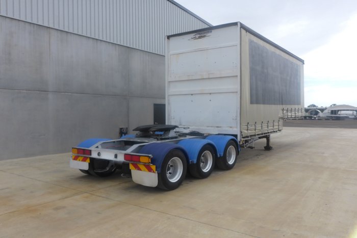 2007 Maxitrans 12 Pallet Dropdeck Curtainsider A Trailer with Mezz