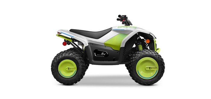 2023 CFMOTO CFORCE EV110 Polar White Lemon Green / Polar White Lava Orange