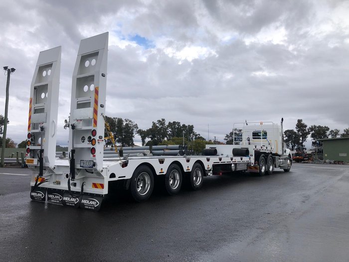 2025 Midland 45Ft Drop-Deck, Hydraulic Ramps