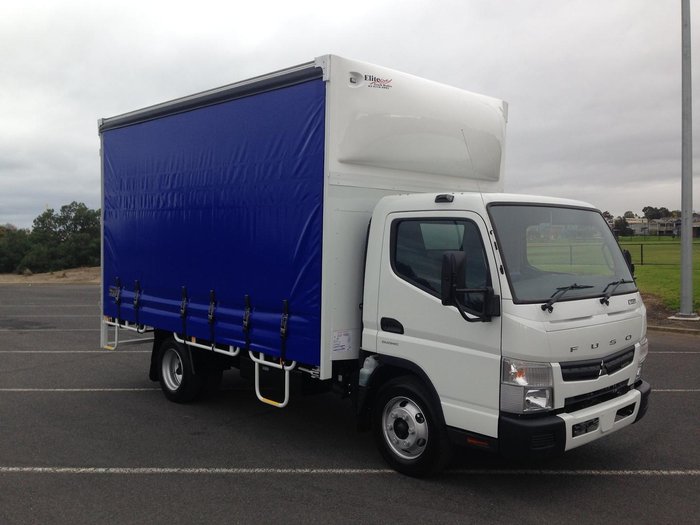2024 Fuso Canter 815 Mwb Amt Wide Cab 6 Pallet Curtain Sider CANTER 815 White