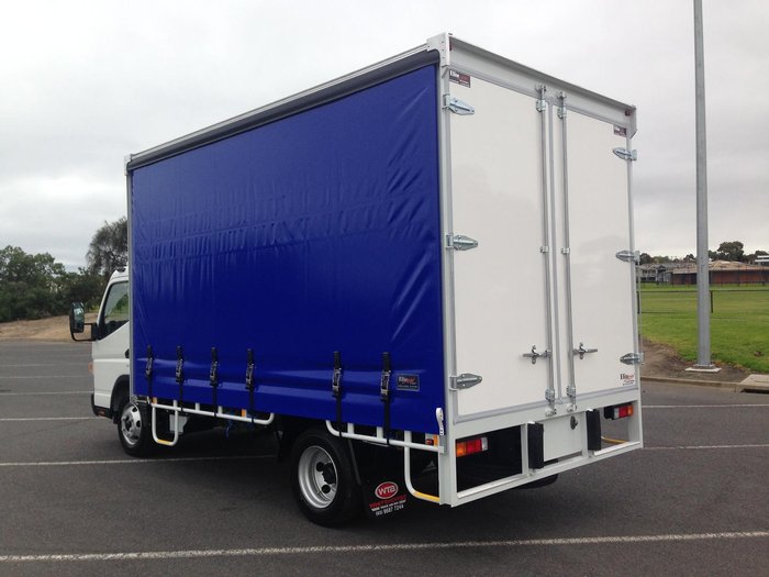 2024 Fuso Canter 815 Mwb Amt Wide Cab 6 Pallet Curtain Sider CANTER 815 White