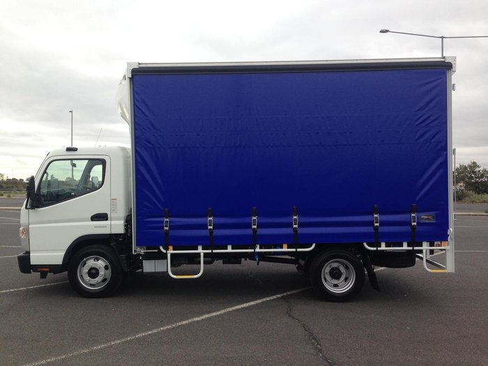 2024 Fuso Canter 815 Mwb Amt Wide Cab 6 Pallet Curtain Sider CANTER 815 White