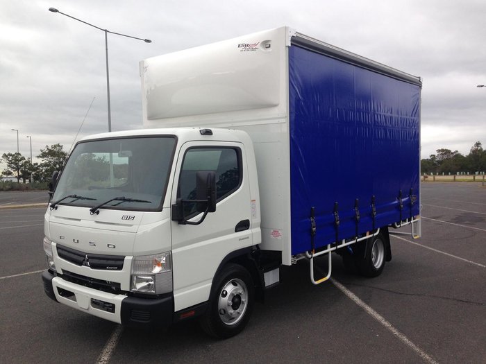 2024 Fuso Canter 815 Mwb Amt Wide Cab 6 Pallet Curtain Sider CANTER 815 White