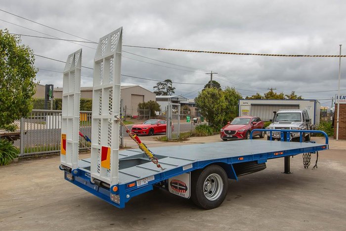 2025 Beavertail Single Axle Tag Trailer White