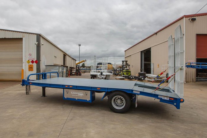 2025 Beavertail Single Axle Tag Trailer White