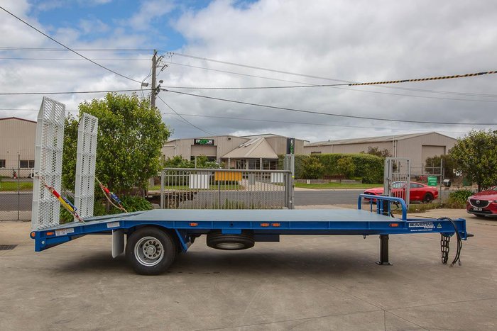 2025 Beavertail Single Axle Tag Trailer White