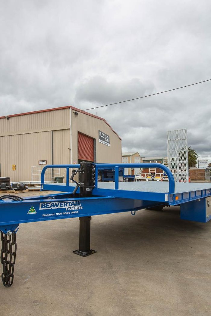 2025 Beavertail Single Axle Tag Trailer White
